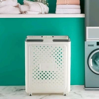 Multipurpose Foldable Laundry Basket with Wheels