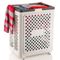 Multipurpose Foldable Laundry Basket with Wheels