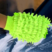 Microfiber Car Wash Glove Mitt – Soft Chenille Cleaning Glove for Car, Bike, Home & Glass Surface 1Pc