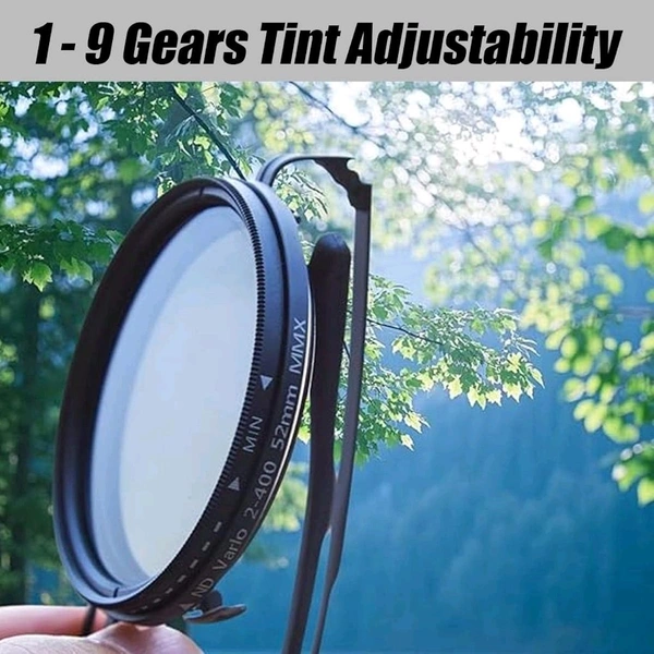 Adjustable Lens Sunglasses | Steampunk Style Retro Round Frame | 9-Level Brightness ND Filter for Day & Night Use
