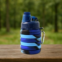 Foldable Water Bottle, Silicone Leak Proof Portable Sports Travel Water Bottle for Outdoor, Gym, Hiking (1 Pc / 24 cm Foldable / 500 ML)