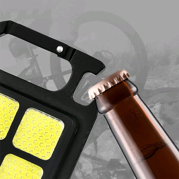 4 Led Mini Keychain Light, 3 Lighting Modes Flashlight, Collapsible Stand and Magnetic Base Bottle Opener for Camping, Walking, and Other Outdoor Activity Lighting (1 Pc)