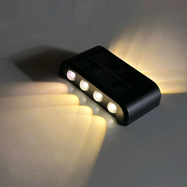 2-Pack Solar Wall Lights Outdoor | Waterproof Up & Down Beam | Auto ON/OFF | No Wiring Needed | For Garden, Porch, Yard & More