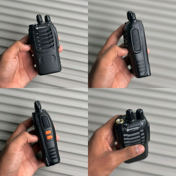 New MT-818 VHF/UHF FM Walkie Talkie  | Long Range | Noise Reduction | Dual Pack with Accessories
