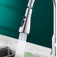 Kitchen Faucet 3-Function Pull Down Sink Sprayer Attachment for Faucet Pull Out Spray Head Head Big Angle Rotatable Anti -Splash Faucet for Kitchen Rotating Sink Faucet Aerator (1 Pc)
