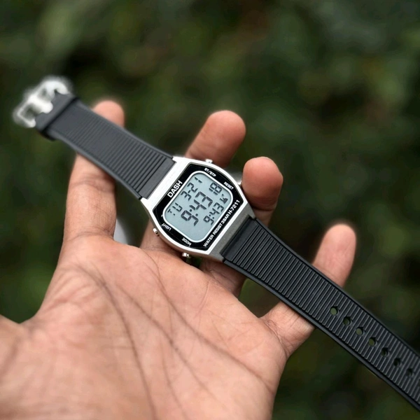 DASH Tactical Style Digital Watch for Men – Rugged Design, Premium Look, All-Day Comfort - Gray