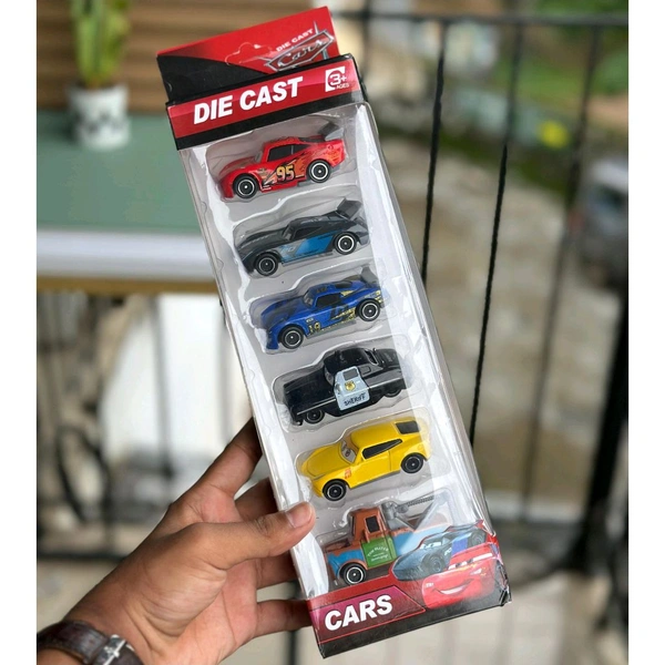 6-Piece Die-Cast Cars Set – Metal Mini Vehicles for Kids