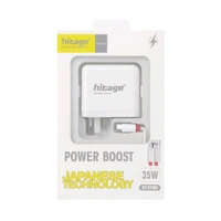 35W Fast Charger with Cable – QC 3.0, Japanese Technology, Super-Fast Charging Adapter for All Devices - 3 Months Cybzone Warranty