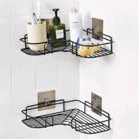 Stainless Steel Self-Adhesive Bathroom Corner Shelf Organizer Storage / Rack Storage Shelves / Corner Bathroom Storage Rack