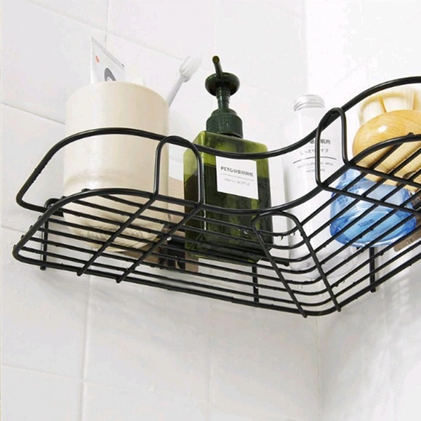 Stainless Steel Self-Adhesive Bathroom Corner Shelf Organizer Storage / Rack Storage Shelves / Corner Bathroom Storage Rack