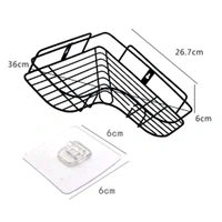 Stainless Steel Self-Adhesive Bathroom Corner Shelf Organizer Storage / Rack Storage Shelves / Corner Bathroom Storage Rack