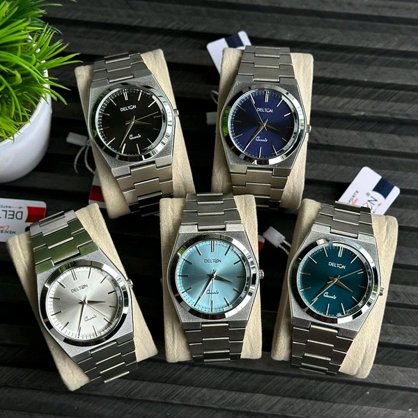 Delton Budget Analog Quartz Watch – Premium Style at a Budget Price - Silver