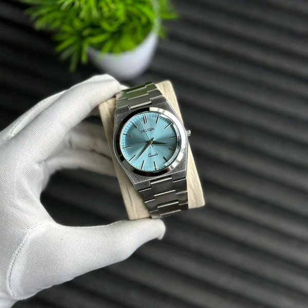Delton Budget Analog Quartz Watch – Premium Style at a Budget Price - Ice Blue