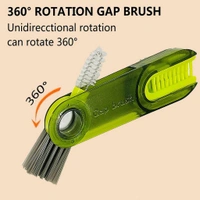 3 in 1 Multifunctional Cleaning Brush, Bottle Cleaning Brush, Cup Cleaner Brush, for Bottle Cup Cover Lid Home Kitchen Cleaning Tool