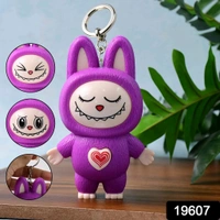 Face Changing Key Holder Cartoon Character Keychain for Men Gifts Dolls 1 Face Changing Doll Toy with Keyring