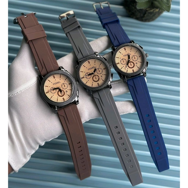 Foshel Budget Analog Quartz Watch – Premium Style at a Budget Price - Brown