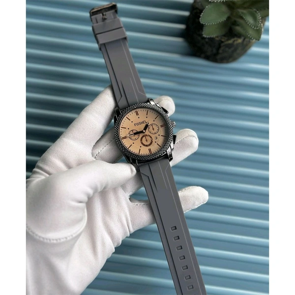 Foshel Budget Analog Quartz Watch – Premium Style at a Budget Price - Gray