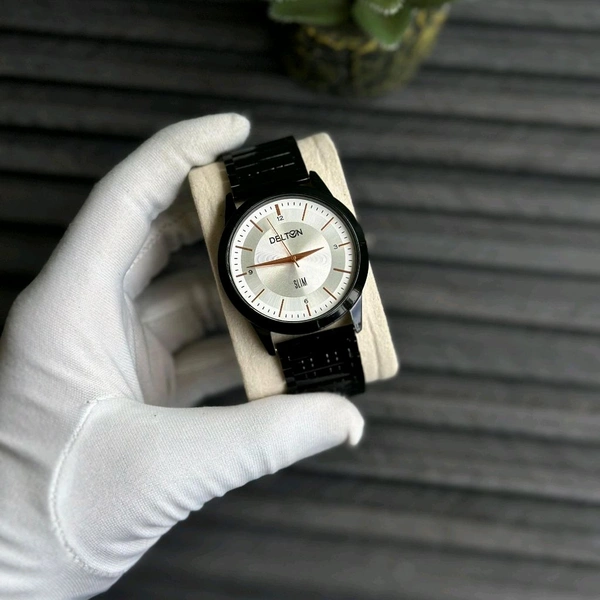 Delton Budget Analog Quartz Watch – Premium Style at a Budget Price - White