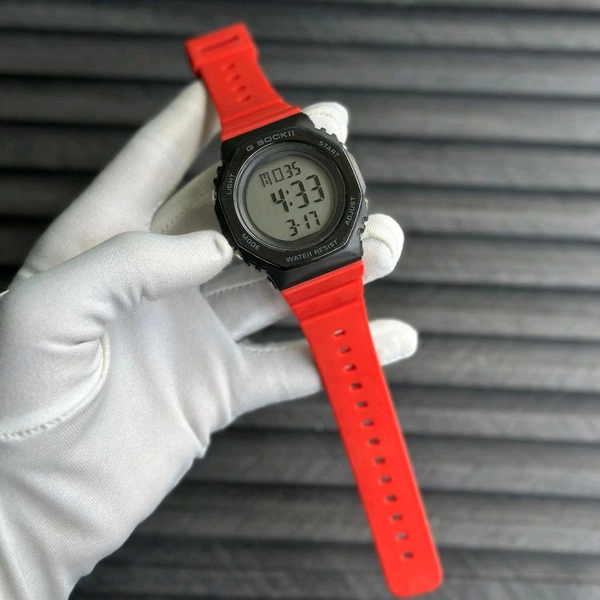 GSock Budget Analog Quartz Watch – Premium Style at a Budget Price - Red