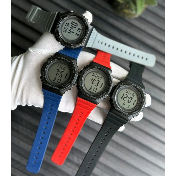 GSock Budget Analog Quartz Watch – Premium Style at a Budget Price - Red