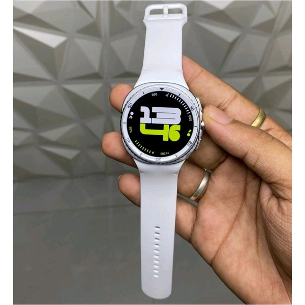Smartwatch Watch Classic  – 8th Gen | Bluetooth Calling, Health Monitoring, Fitness & Smart Features - 6 Months Cybzone Warranty, White