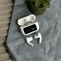 TWS Pro 2 Bluetooth Earbuds with Smart Display & Free Silicone Case – Wireless Charging, ANC, Auto Pause, Pop-up Pairing