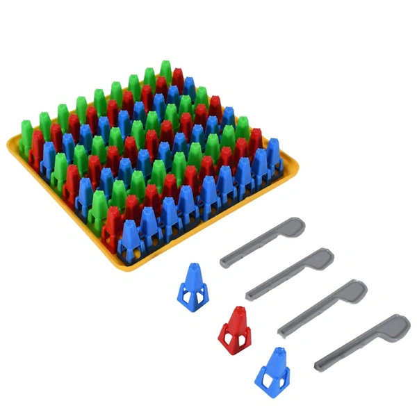 Plastic Color Crush Game Board, A Puzzle Game, Challenge's Educational Board Game's, Game for Kids & Adults, Birthday Gift (1 Set)