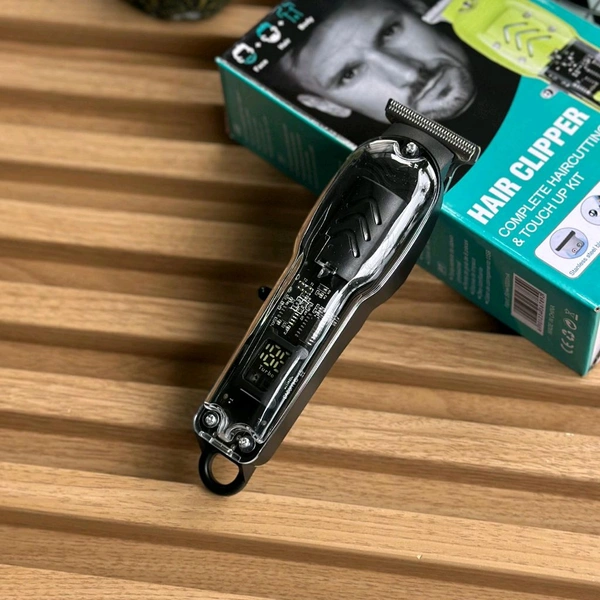 GYT-999 Professional Hair Clipper with Transparent Cover – Cordless Rechargeable Trimmer for Hair, Beard & Fade Cuts