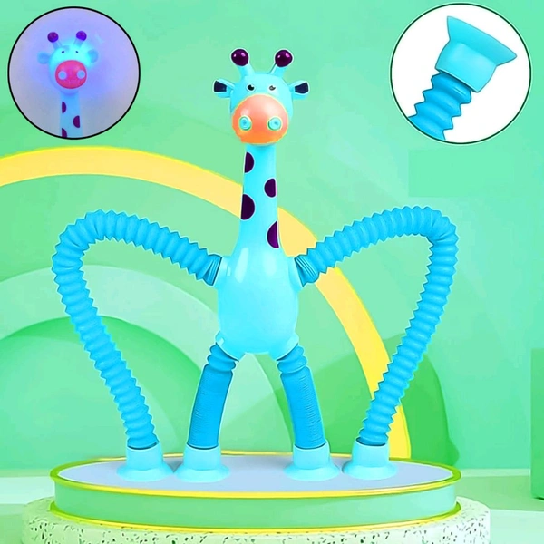 Giraffe Telescopic Suction Cup Toys, Shape Changing Telescopic Tube Fidget Toys, Tubes Fidget Tubes Sensory Toys Party Favors for Kids Girls Boys  - 2
