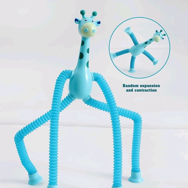 Giraffe Telescopic Suction Cup Toys, Shape Changing Telescopic Tube Fidget Toys, Tubes Fidget Tubes Sensory Toys Party Favors for Kids Girls Boys  - 2