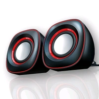Pc Speakers, Computer Speakers for Desktop 2.0 USB-Powered Mini Computer Speaker with Subwoofer, USB Powered Laptop / Desktop PC 2.0 Mini Portable 2 Speakers (1 Set)