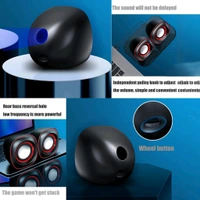 Pc Speakers, Computer Speakers for Desktop 2.0 USB-Powered Mini Computer Speaker with Subwoofer, USB Powered Laptop / Desktop PC 2.0 Mini Portable 2 Speakers (1 Set)
