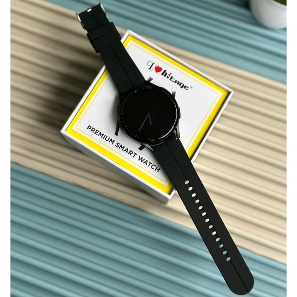 Hitage SW-88 Swag Smartwatch with Dual Bluetooth, Fitness & Health Tracking, BT Calling, Music Control, Motion Sensors, and Wireless Charging - 3 Months Cybzone Warranty