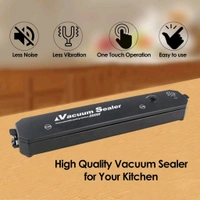 Vacuum Sealer Machine With 10 Pcs Bag, Automatic Hands-Free Air Sealing Machine, Smart 60Kpa Vacuum Sealer with Cutter Food Sealer for Food Preservation Convenient Storage Dry & Moist Food Modes (1 Set)