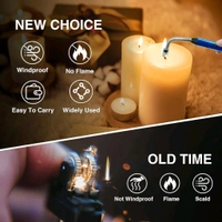 Metal Rechargeable Electric Arc Lighter with Flexible Neck – Windproof USB Candle and BBQ Lighter for Kitchen, Outdoor & Camping Use (1 Pc)
