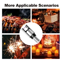 Metal Rechargeable Electric Arc Lighter with Flexible Neck – Windproof USB Candle and BBQ Lighter for Kitchen, Outdoor & Camping Use (1 Pc)