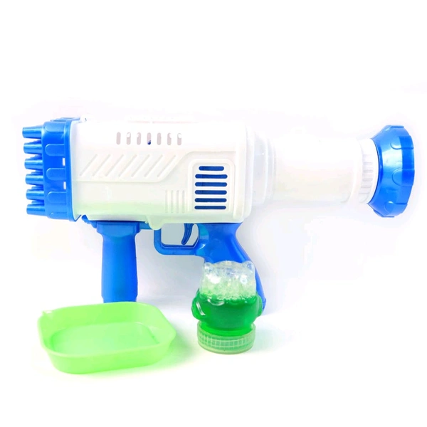 32 Holes Big Rechargeable Powerful Machine Bubble Gun Toys for Kids Adults, Bubble Makers, Big Rocket Boom Bubble Blower Best Gifts (1 Set)