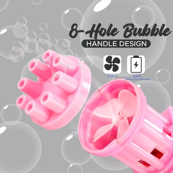 8 Hole Bubbles, New Gatling Bubble Machine Outdoor Toys Gun