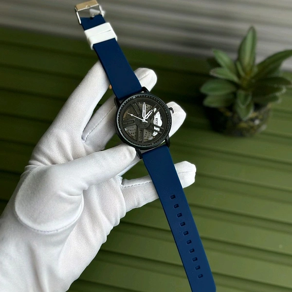 Nickies Non-Gyro Wheel Budget Analog Quartz Watch – Premium Style at a Budget Price  - Blue