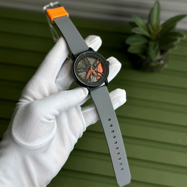 Nickies Non-Gyro Wheel Budget Analog Quartz Watch – Premium Style at a Budget Price  - Gray