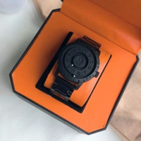 New Magnetic Ball Watch for Men – Unique Rotating Dial, Luxury Black Steel Strap, Minimal Arabic Numerals, Fashion Business Casual Timepiece - Zodiac Skull