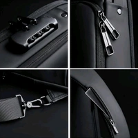 Trendy Anti-Theft Crossbody Sling Bag with USB Charging Port, Combination Lock, and Adjustable Strap for Men and Women – Stylish Multipurpose Shoulder Chest Backpack