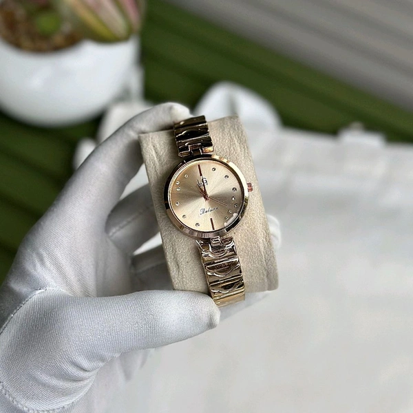 Buy 1 Get 1 Free Most Demanded LG GOLD Analog Quartz Movement Collection - Copper