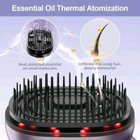 Purple Scalp Massager with Vibration, Red Light Therapy & Mist Function 
