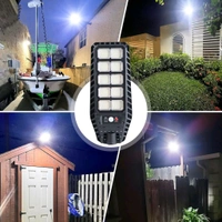 High-Powered Solar LED Street Light with Motion Sensor & Remote Control – Outdoor Waterproof Security Wall Lamp for Garden, Parking, and Pathways