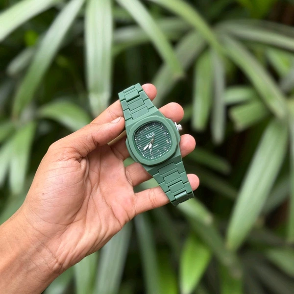 Arabic Aura Minimal Matte Arabic Dial Watch | Luxury-Inspired Design - Green