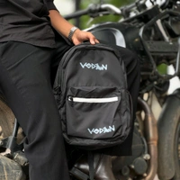 VEDAN Streetwear Backpack – Trendy Black Casual & Travel Bag