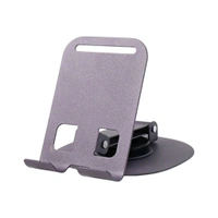 Mobile Stand Foldable & 360° Rotatable Mobile Stand Multiple Height & Angle Adjustments, Stable Metallic Round Base Weight of Any Phone or Tablet