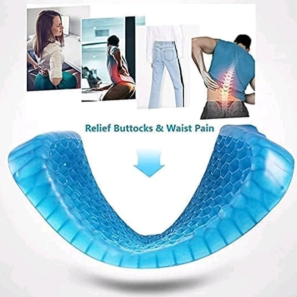 Cushion Seat Flex Pillow, Gel Orthopedic Seat Cushion Pad for Car, Office Chair, Wheelchair or Home (Egg Sitter)