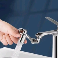 Flexible Faucet Splash Head Extender Aerator, Universal Splash Filter Faucet Sprayer with 2 Modes Outlet Modes, Tap Extension Attachment Replaceable Aerato for Bathroom ABS Material